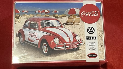 Luces Polares Volkswagen Escarabajo "Coca-Cola" Escala 1/25 Modelo Habilidad 3 Modelo Snap - Imagen 2 de 5