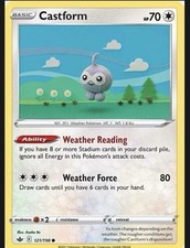 Castform 121/198 - Sword & Shield - Chilling Reign Reverse Holo - NM