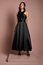 Coast Black Fit & Flare Dress Womens Bridesmaids Dresses