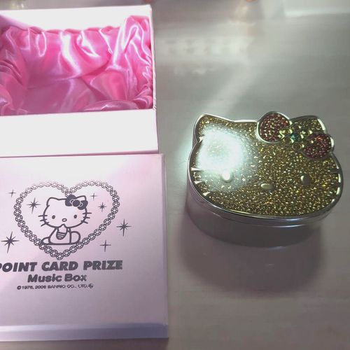Hello Kitty Jewelry Music Box Sanrio Rosa Limited Raro Vintage Venditore Giappone - Foto 6 di 6