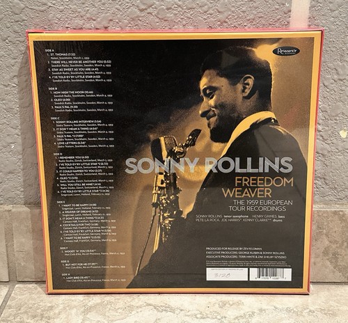 Sonny Rollins Freedom Weaver 1959 European Tour Recordings 4-LP Box Set - Picture 2 of 3