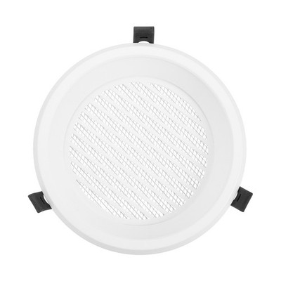 Round Ceiling Vent Cover 6'' Duct Opening Diagonal Louver Cover Plate White