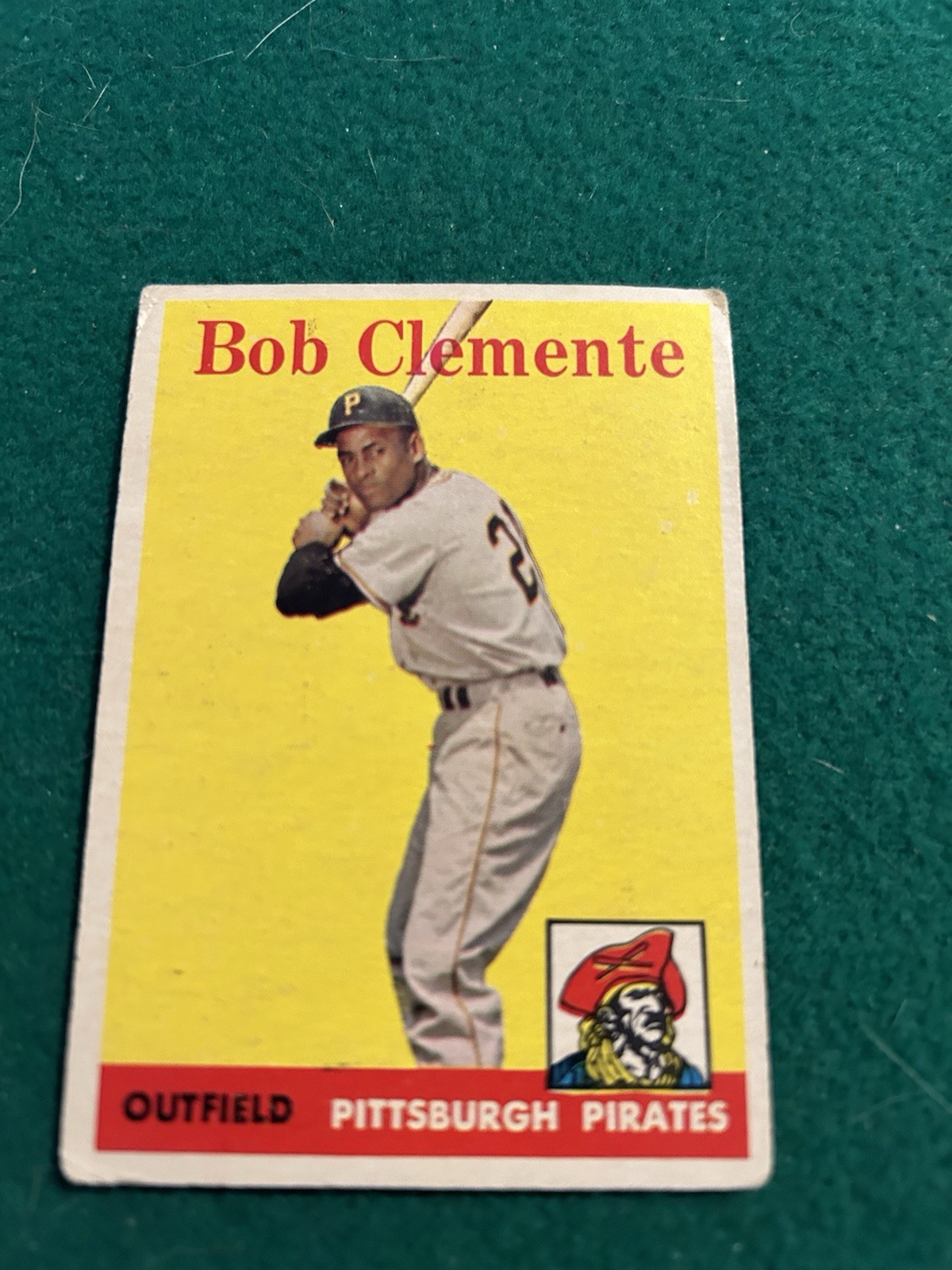 1958 TOPPS # 52 BOB CLEMENTE IN GOOD CONDITION