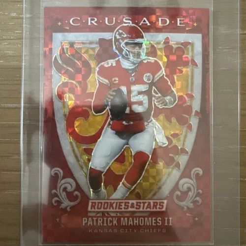 2025 Panini Rookies & Stars Crusade Patrick Mahomes II #1 Red Plaid Color Match