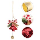 2 stücke Weihnachten Baum Hängen Glocke Ornament Weihnachten Glocke Anhänger