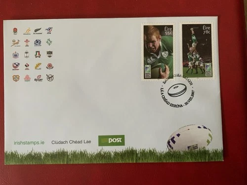 Ireland 2007 #1750-1751,1750a-1750b Rugby World Cup - 3 FDCs