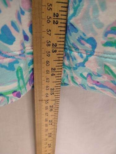 Lilly Pulitzer Shirt Womens Med Skipper Popover Terry Luxe Long Sleeve Half Zip - Picture 8 of 14