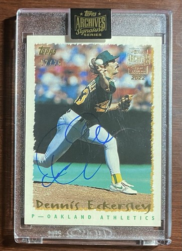 Dennis Eckersley 2022 Topps Archives Signature Series Retired Edition Auto /26 A - Bild 2 von 3