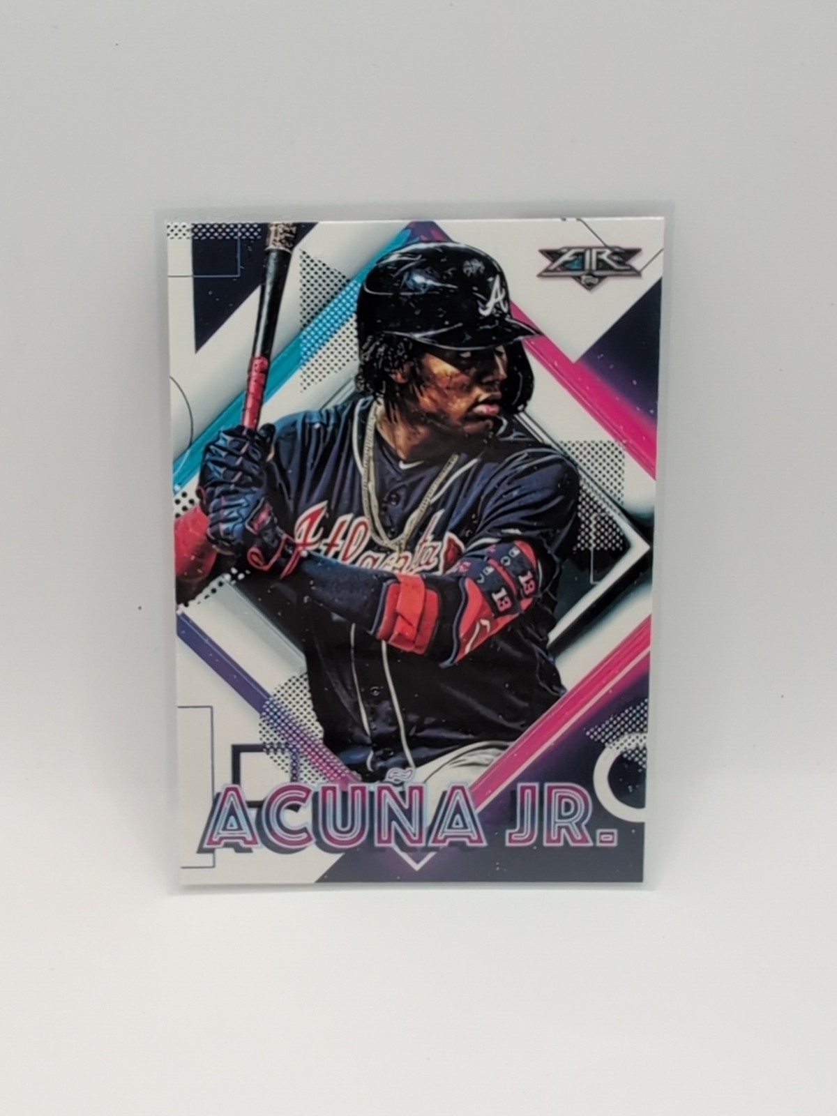 Ronald Acuna Jr. 2020 Topps Fire #28 Atlanta Braves