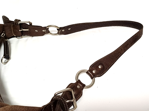 ROOTS CANADA BRAUN LEDER UMHÄNGETASCHE SCHULTERTASCHE VINTAGE - Bild 5 von 12