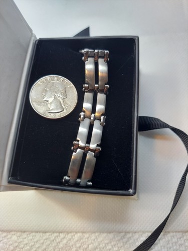 2 pulseras de acero inoxidable de 8" y 8,5" - Imagen 20 de 20