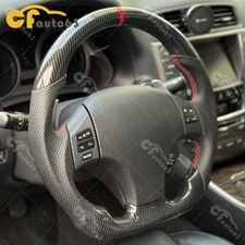 Hydro Dip Carbon Fiber Steering Wheel for 2006-2012 Lexus IS250 IS300 IS350 IS-F