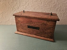 Antique & Rare Early 20th Century Marconi Wireless Transmitter In Oak Case...
