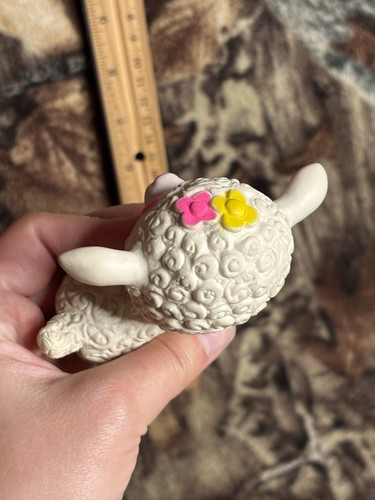 Vintage R Dakin & Co Rubber Squeak Toy Baby Lamb Sheep 1974 - Picture 4 of 6
