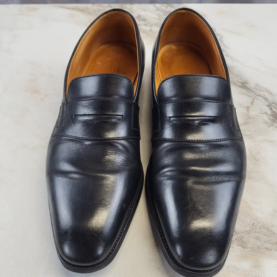 Mocasines JM Weston Penny para hombre talla 8 E negros Foto 4 de 4