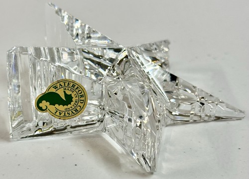 *MINT* Waterford Crystal 4” Angled Standing Star Paperweight - Picture 2 of 4
