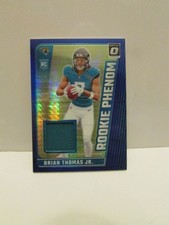 2024 Donruss Optic Brian Thomas Jr. Rookie Phenom Blue Hyper #RPB-BTJ RC Patch