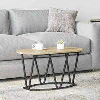 Couchtisch Aus Sonoma Eiche 80X40X40,5 Cm Spanplatte Und Metall