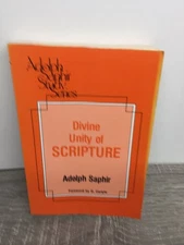 Divine Unity of Scripture Adolph Saphir 1984 Reprint Christian Bible Kregel