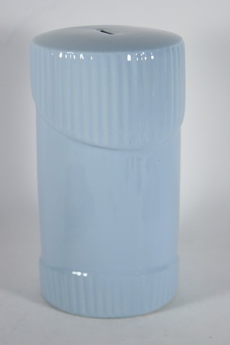 Blue ceramic 2003 TIKI GOD  9" coin bank   C.N. Burman co - Picture 5 of 7