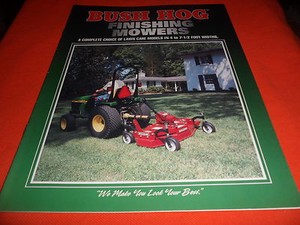 (Drawer 10) Bush Hog Finishing Mowers Sales Brochure Ad FTH 720 600 ATH