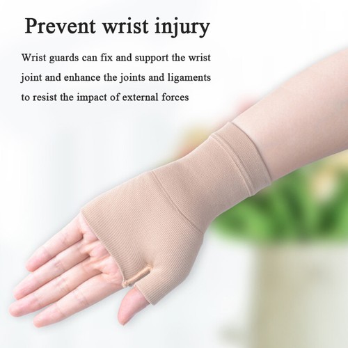 Wrist Brace Compression Hand Support Gloves Arthritis Carpal Tunnel Pain Reli w - Picture 6 of 13