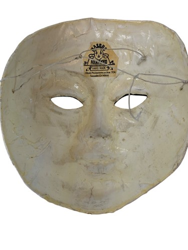 Handmade Vintage Mardi Gras Masque Arrayed Masquerade Mask 9" X 8" X 3" N101505 - Picture 5 of 7