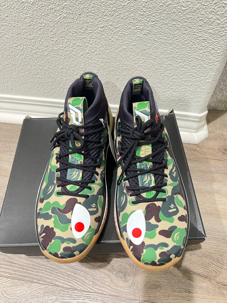 Size 9 - adidas Dame 4 x A Bathing Ape Green Camo 2018 | eBay