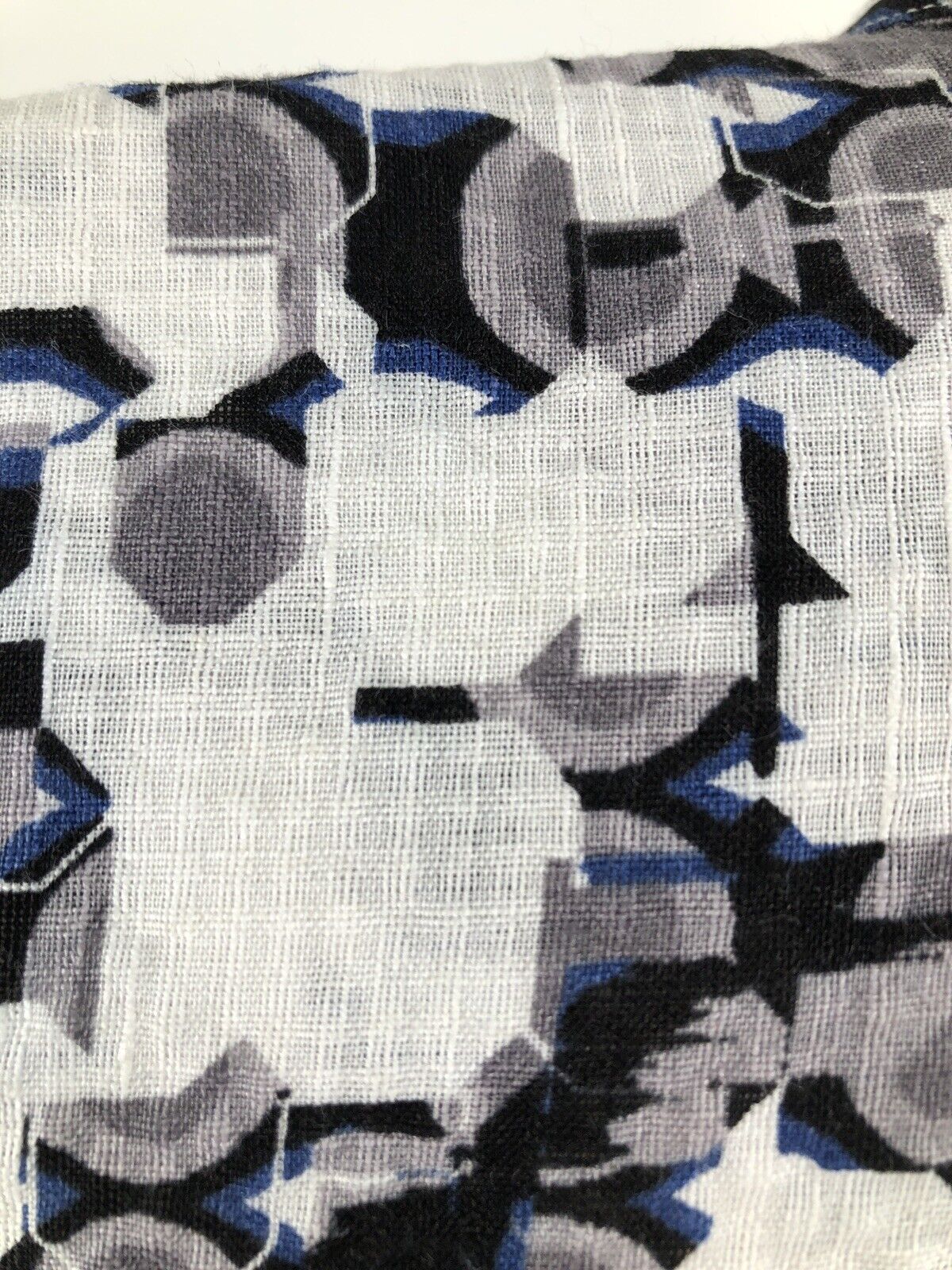JHANE BARNES - LINEN? Abstract Geometric XXL Shirt - image 6
