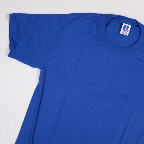 Vintage Russell Athletic Adult S Royal Blue Basic T-Shirt - Picture 5 of 7