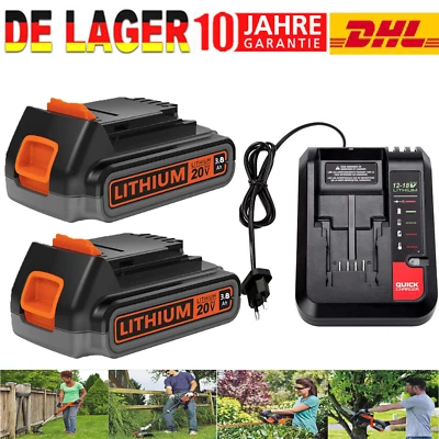 FÜR BLACK & DECKER 18V 8,0 Ah Für BLACK+DECKER Akku Lithium BL2018 BL1318 BL4018 BL1518 LBXR20 3Ah