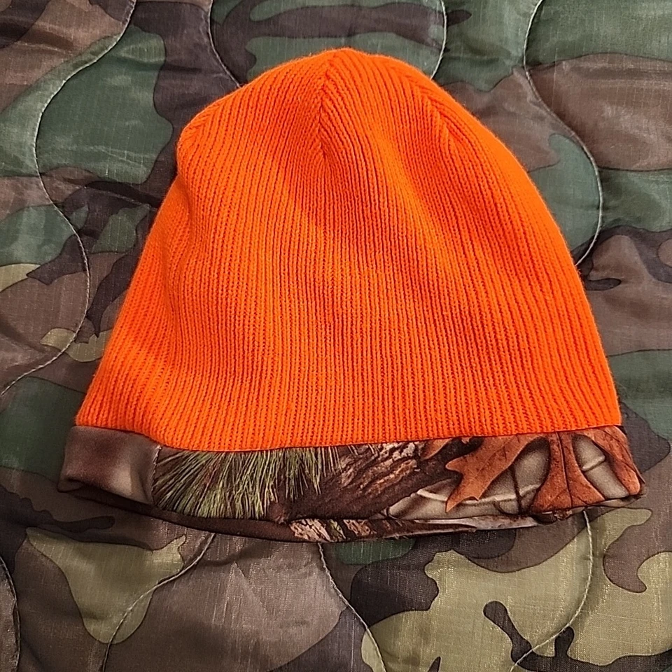 Gorro Huntworth Youth reversible camuflaje naranja  Foto 3 de 4