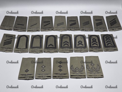 GERMAN ARMY - RANK LOOPS AIR FORCE BLACK/OLIVE SWINGARM - CHOOSE RANK - Picture 48 of 49