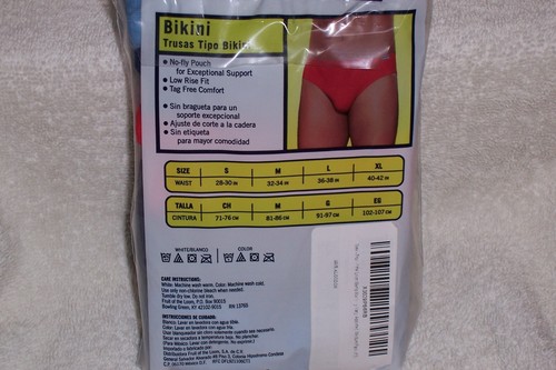 Vintage Men's Fruit Of The Loom 5 Pack Bikinis Underwear Briefs Medium 32-34 NEW - Picture 2 of 2