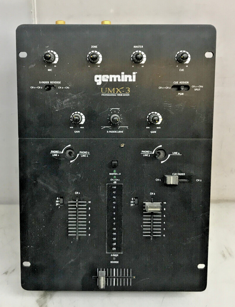 Gemini UMX-3 Professional VCA Mixer DJ | eBay