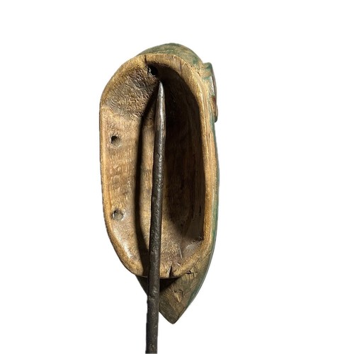 Maschera ritratto africano Yaure Baule Costa d'Avorio rituale arte tribale africana -934 - Foto 17 di 24