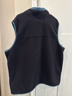 Men's The North Face Vest Size 2XL Navy Blue Pockets Full
