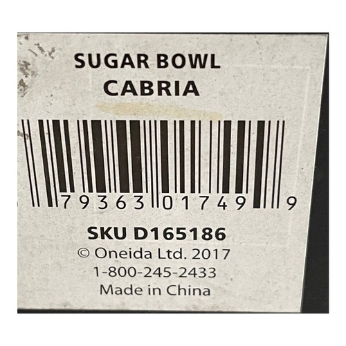 Oneida Cabria Sugar Bowl With Lid Fine Bone China Heirloom Collection - Picture 9 of 9