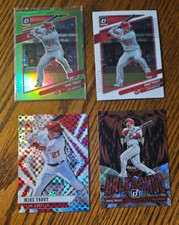 Mike Trout -2021 Optic Lime Green +Base +Phoenix Building Blocks +2022 Unleashed