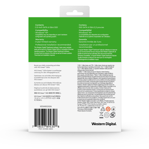 Western Digital SSD 1TB 480GB 240GB SATA III 2,5" oder M.2 2280 Solid State Drive - Bild 50 von 72
