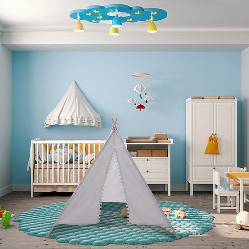 Tenda da gioco per bambini facile da montare grande Tipi Infantil Play House - Foto 17 di 17