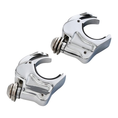 Windshield Windscreen & 39mm Clamps Fit For Harley Sportster 883 1200 1988-2022 - Picture 9 of 13