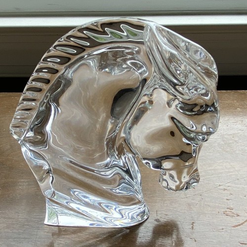 Baccarat Crystal "Tauni de Lesseps" Horse Heads - Picture 2 of 5