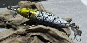 Details about / 4 inch Custom Handmade wooded topwater lure CORANA CHOPPER