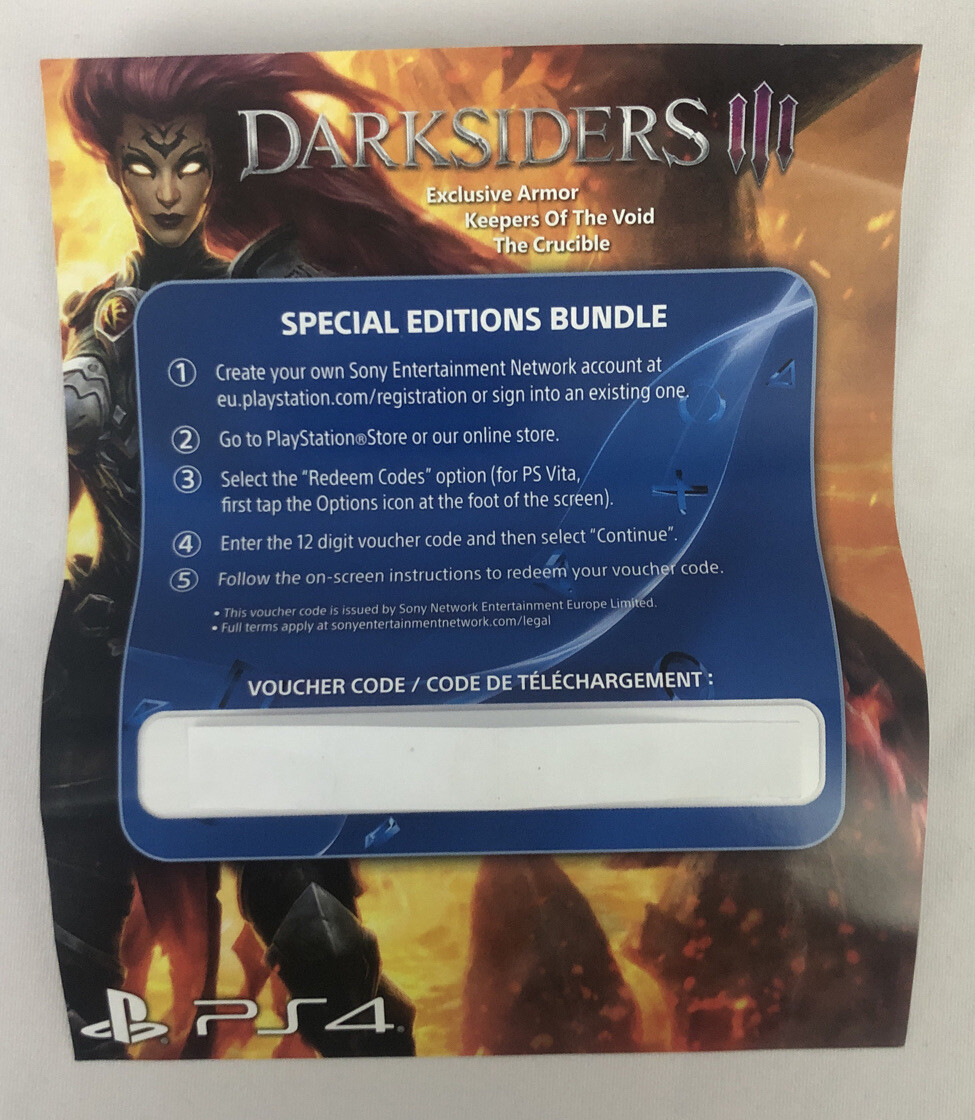 Darksiders III Armour, Keepers of the Void The Crucible DLC Code  PS4