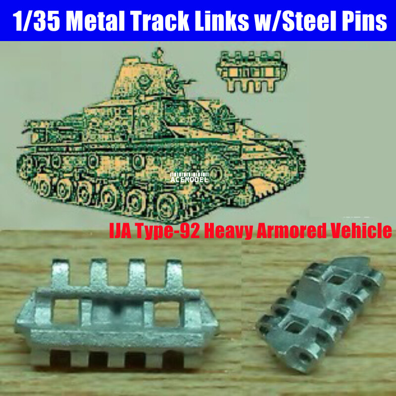 1/35 Japanese Type 92 Tank Metal Workable Tracks w/Pins