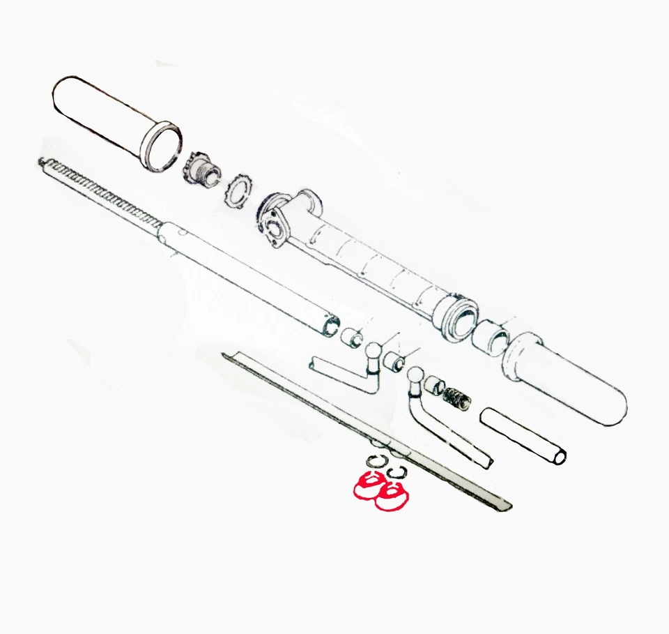 Sellos de bola de cremallera de dirección para Subaru 360 Sedán Foto 2 de 4