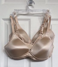 2 Wacoal Padded Bra 34B Beige 856192 BASIC BEAUTY Contour Soft Cup Nude