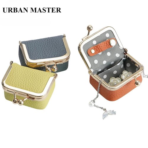 Urban Master Leather Coin Purse – Kiss Lock Pouch & Compact Storage for Women - Picture 2 of 30