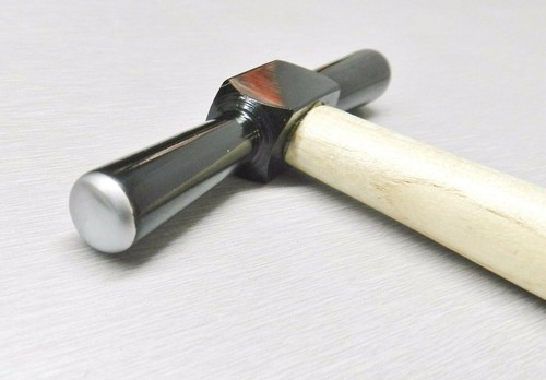 Embossing Hammer Repousse Double Sided Slightly Domed Faces 4-1/4" Silversmiths - Picture 8 of 9